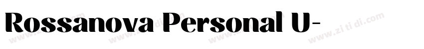Rossanova Personal U字体转换